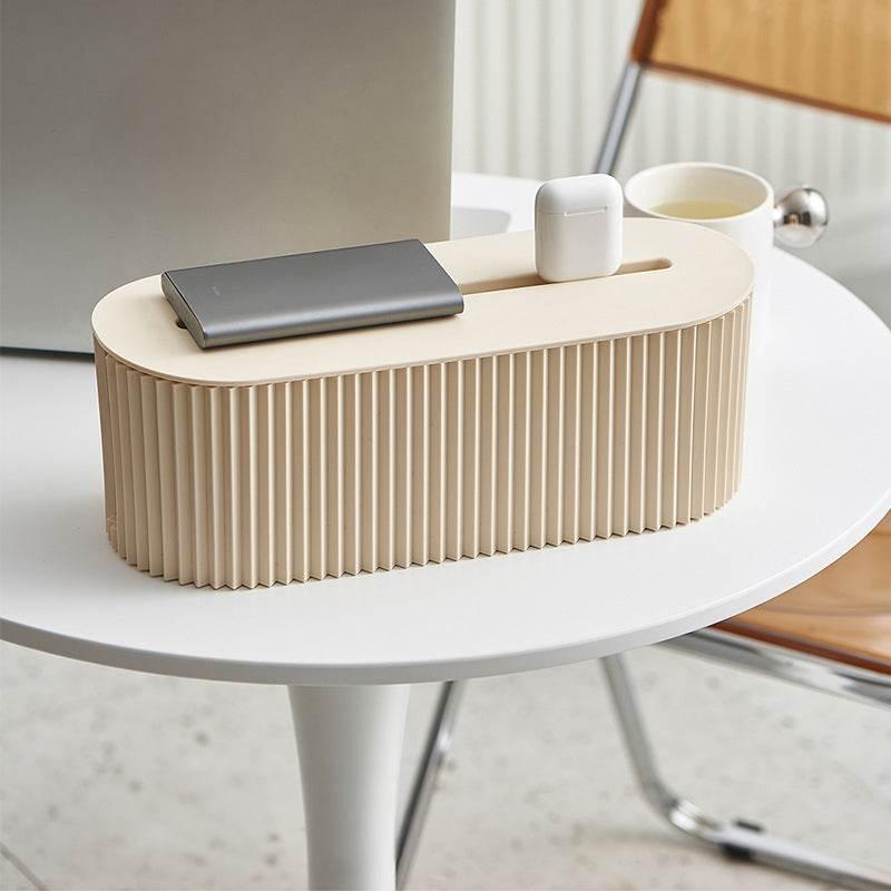 Trendy Organizer Trio Stylish Tablet Holder & Cable Boxes - Estalios