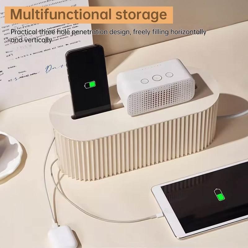 Trendy Organizer Trio Stylish Tablet Holder & Cable Boxes - Estalios