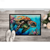 Turtle Tide Welcome: Dive into Style! Dive into coastal charm with our Sea Turtle Watercolor Doormat! This vibrant doormat brings a touch - Estalios