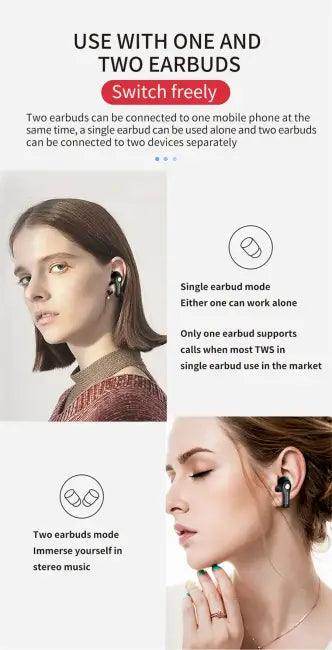 Experience Bold Beats Chic Wireless Earbuds Duo for Style - Estalios
