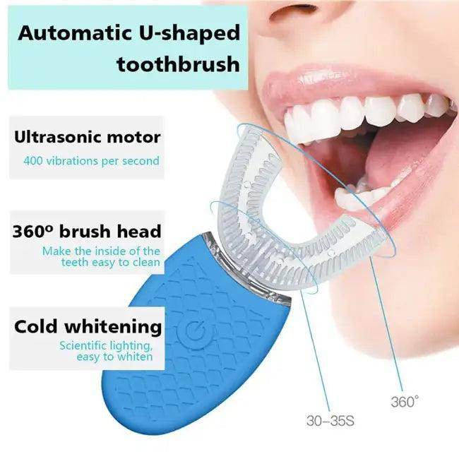 U-Shaped Smile Booster Electric Toothbrush for Bright Smiles - Estalios