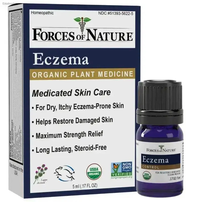 Organic Eczema Relief Oil with Fast-Acting Formula for Sensitive Skin