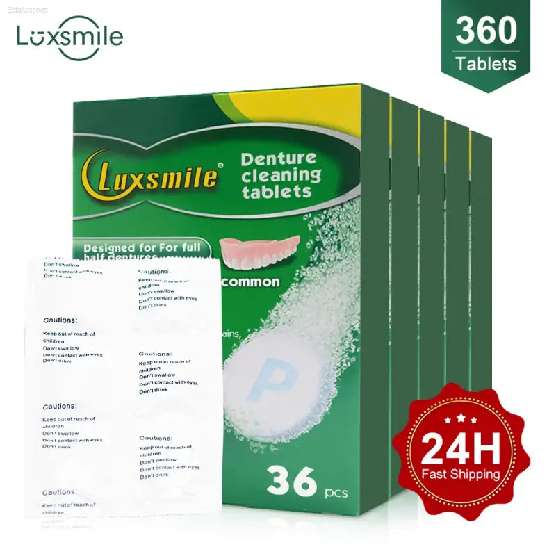 ✨ Ultimate Freshness – Luxsmile Denture Cleaning Tablets | Effortless Care for Your Dental Appliances