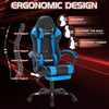 Ultimate Gaming Chair with Footrest - Ergonomic, Adjustable Height, and Breathable PU Material for Maximum Comfort - Estalios