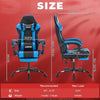 Ultimate Gaming Chair with Footrest - Ergonomic, Adjustable Height, and Breathable PU Material for Maximum Comfort - Estalios