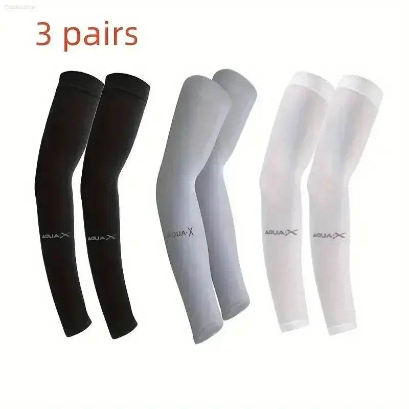 Ultimate UV Protection Sleeve Set - 3 Pairs of Breathable Sun Defense for Sports, Driving & Outdoor Fun - Estalios