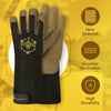 Beekeeping gloves with ventilation.