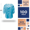 Unisex Disposable Lab Jacket Pack of 100 for Comfort - Estalios