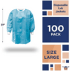 Unisex Disposable Lab Jacket Pack of 100 for Comfort - Estalios