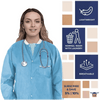 Unisex Disposable Lab Jacket Pack of 100 for Comfort - Estalios