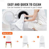 Universal Spandex Folding Chair Covers for Events 50PCS White - Estalios