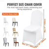 Universal Spandex Folding Chair Covers for Events 50PCS White - Estalios