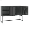 Unleash Charcoal Steel Storage: Adjustable Feet Included! **charcoal Steel Cabinet Collection** Elevate your Storage Game with our Sleek and Versatile Charcoal Steel - Estalios