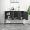 Unleash Charcoal Steel Storage: Adjustable Feet Included! **charcoal Steel Cabinet Collection** Elevate your Storage Game with our Sleek and Versatile Charcoal Steel - Estalios