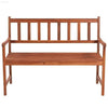 Wooden outdoor bench.