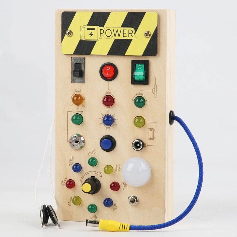 Unleash Wonder with the Electrifying Wooden Busy Board Adventure - Estalios