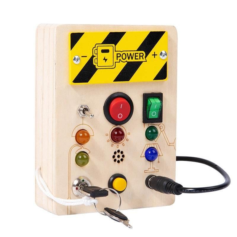 Unleash Wonder with the Electrifying Wooden Busy Board Adventure - Estalios