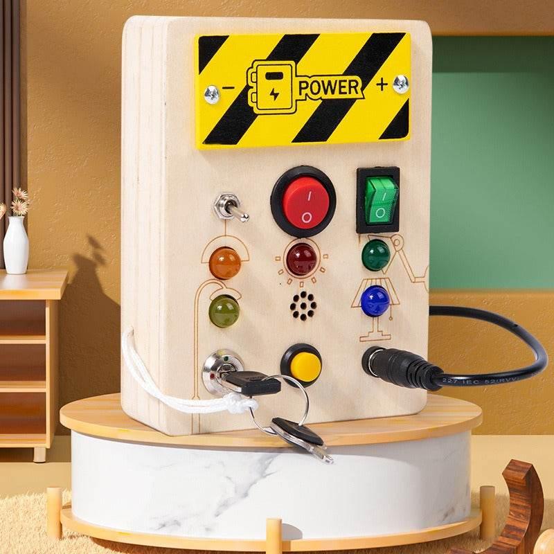 Unleash Wonder with the Electrifying Wooden Busy Board Adventure - Estalios