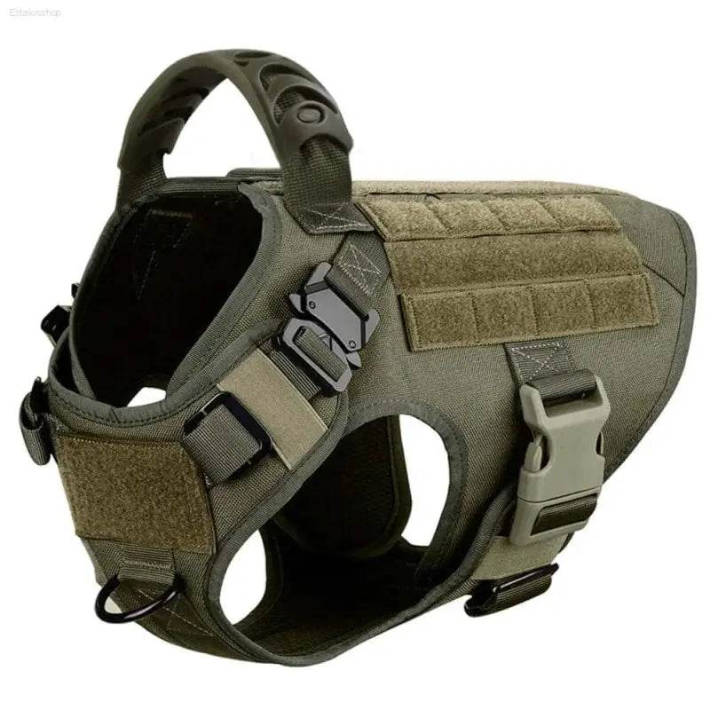 Unleash your Dog: Tan Tactical Dog Harness with Perfect Chest Girth! **product Description** Gear Up your Furry Friend with the Ultimate Tan Tactical - Estalios