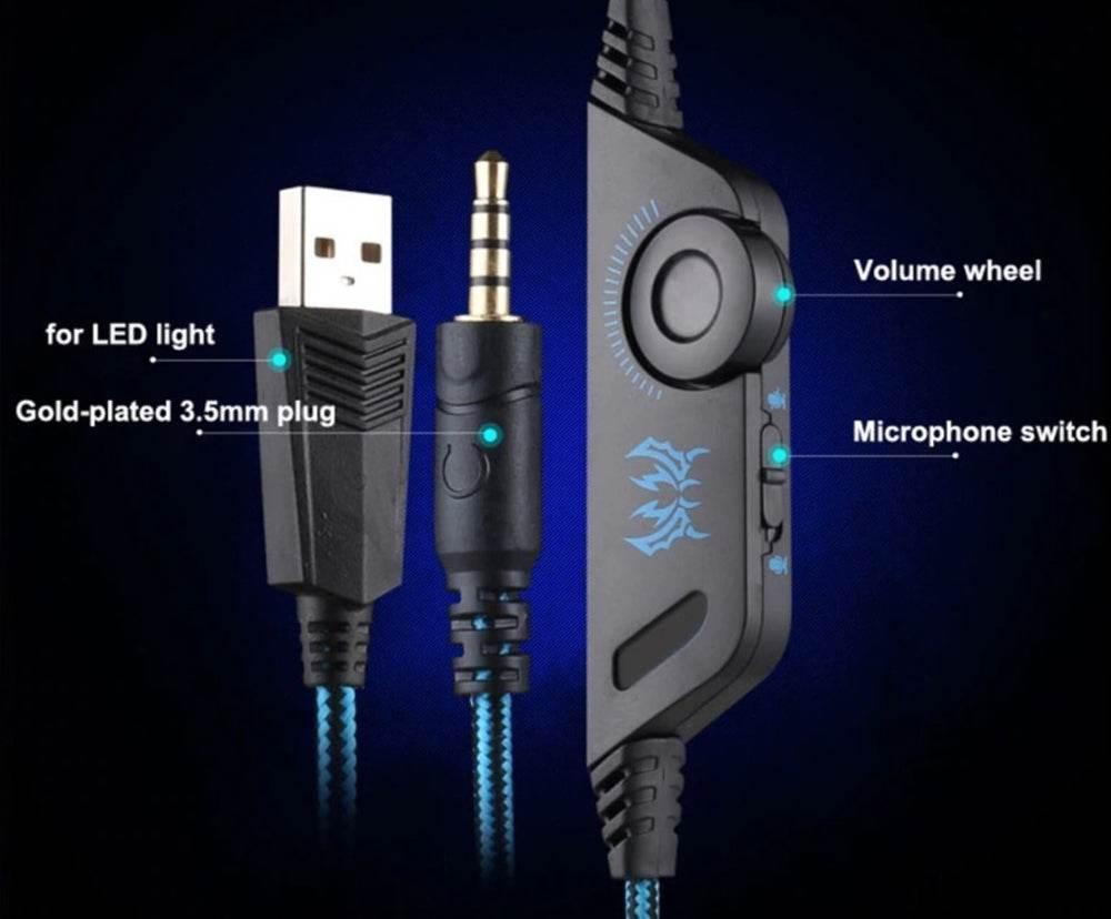 Unleash Your Game with a Sleek LED Gaming Headset - Estalios