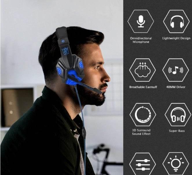 Unleash Your Game with a Sleek LED Gaming Headset - Estalios