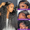 Long, curly, black wig.