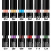 Twelve colorful lipsticks.