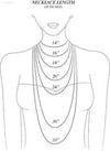 Necklace length guide.