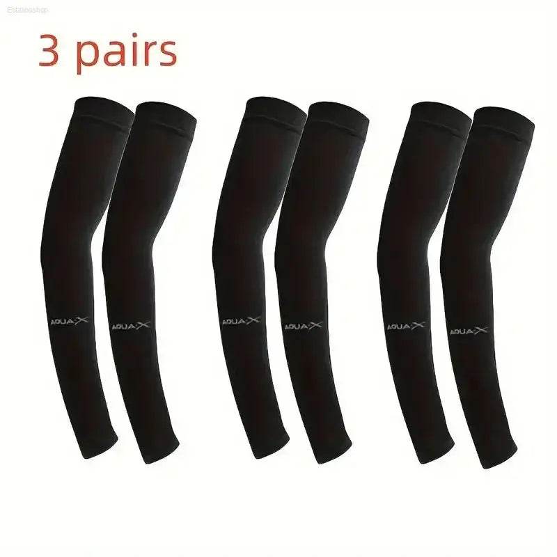 UV Protection Sleeves - 3 Pairs of Breathable Sun Shields for Sports & Outdoor Activities - Estalios
