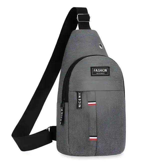 Versatile Gray and Black Sling Bags for Men’s Crossbody Fashion - Estalios