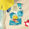 Catch a Wave with this Vibrant Surf Dog Beach Towel! Ready to Ride the Wave of Ultimate Beach Comfort and Style? this Vibrant Beach Towel is More - Estalios