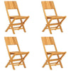 vidaXL Garden Dining Set Teak Brown Solid Teak Wood Standard Foldable - Estalios