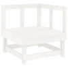 vidaXL Garden Lounge Set White Solid Pine Wood Large Modular - Estalios