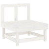 vidaXL Garden Lounge Set White Solid Pine Wood Large Modular - Estalios