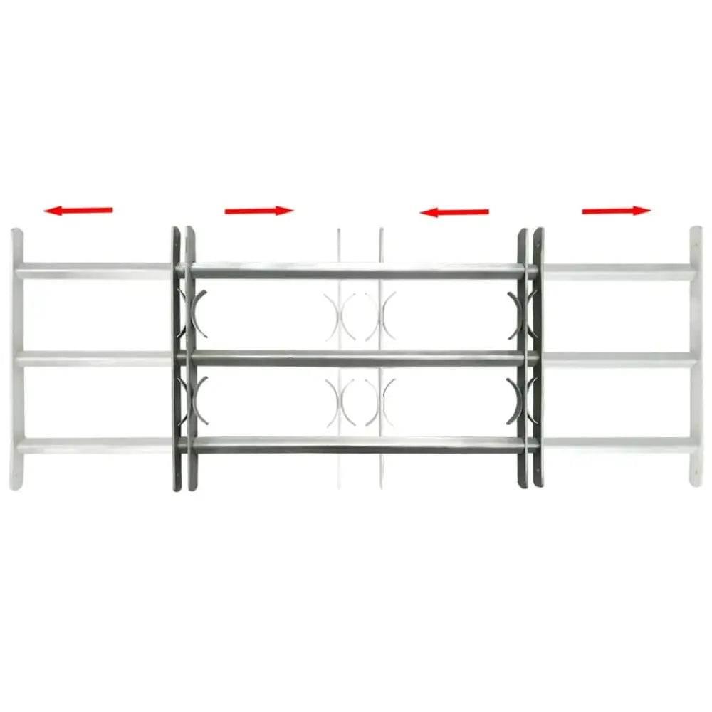 vidaXL Adjustable Security Grille for Windows - Durable Protection - Estalios