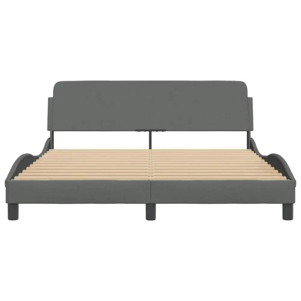 Gray Dreams Await: Your Bedroom Oasis! Drift into serene slumber with our Gray Upholstered Bed. This platform bed offers modern style and unparalleled comfort - Estalios