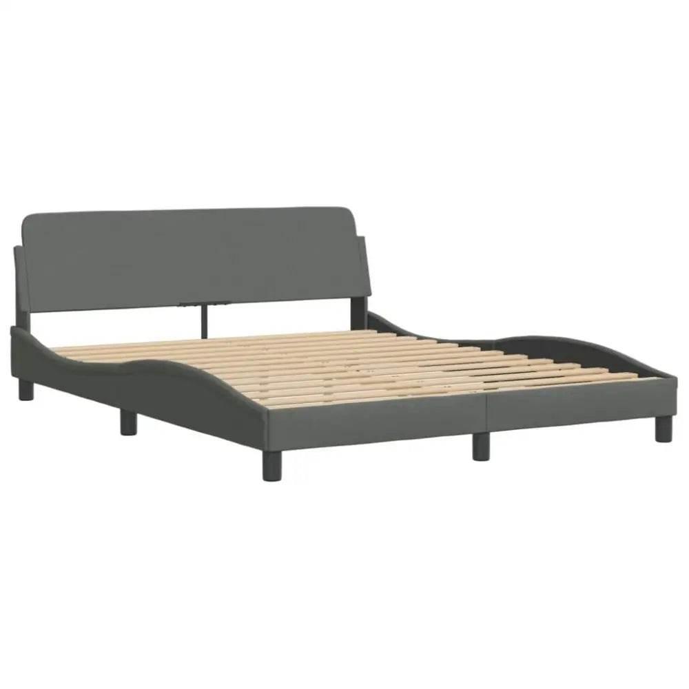 Gray Dreams Await: Your Bedroom Oasis! Drift into serene slumber with our Gray Upholstered Bed. This platform bed offers modern style and unparalleled comfort - Estalios