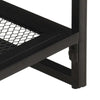 vidaXL Console Table Natural wood and black Solid acacia wood, iron - Estalios