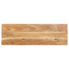 vidaXL Console Table Natural wood and black Solid acacia wood, iron - Estalios