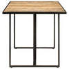 Industrial Edge Solid Mango Wood Dining Table **product Description:** Elevate your Dining Space with our Stunning Table, a Perfect Blend of Rustic - Estalios