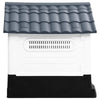 vidaXL Dog House Grey, White, Black Polypropylene Small Durable - Estalios