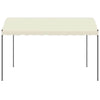 vidaXL Gazebo Cream and black Fabric (100% polyester), steel Large - Estalios