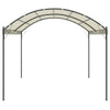 vidaXL Gazebo Cream and black Fabric (100% polyester), steel Large - Estalios