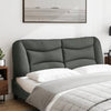 vidaXL Headboard Cushion Dark Grey 100% polyester Standard - Estalios
