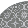 vidaXL Christmas Tree Skirt Grey 100% polyester Large Foldable - Estalios