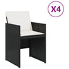 Black Wicker Bliss! Vidaxl Patio Chair Style Sensation! Chairs Blends! - Estalios
