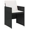 Black Wicker Bliss! Vidaxl Patio Chair Style Sensation! Chairs Blends! - Estalios