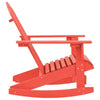 vidaXL Garden Rocking Chair Red Solid Fir Wood Medium Durable - Estalios