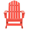 vidaXL Garden Rocking Chair Red Solid Fir Wood Medium Durable - Estalios