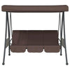 vidaXL Garden Swing Bench Coffee Brown - Estalios